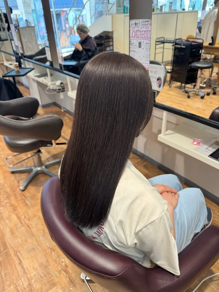 ロング カラー アッシュ ラベンダーカラー ラベンダーアッシュ カット ヘアカラー トリートメント hip's eyes SHUNのヘアスタイル