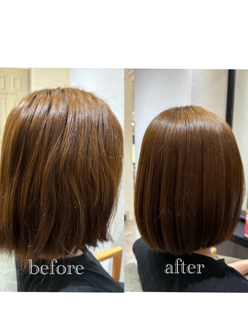 ショート 髪質改善 縮毛矯正 ✨似合わせボブ✨ 縮毛矯正のヘアスタイル