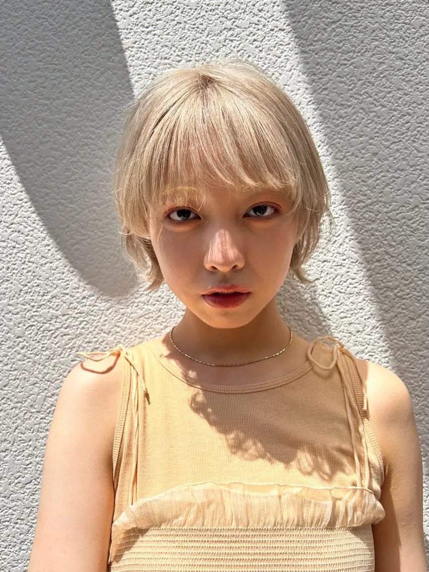 ショート ショートヘア 当日予約◎ボブ/ 縮毛矯正/まこのヘアスタイル