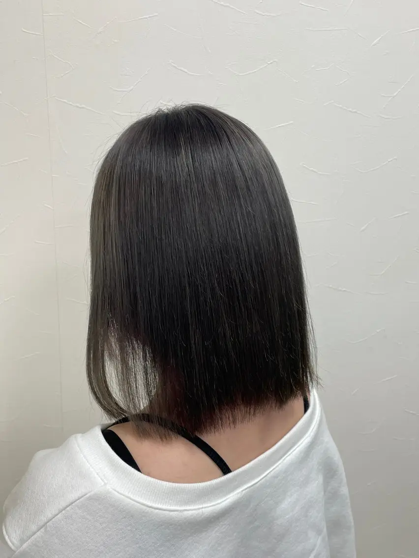 ミディアム カット ヘアカラー トリートメント ☁️MIZUKI‎ ☁️髪質改善のヘアスタイル