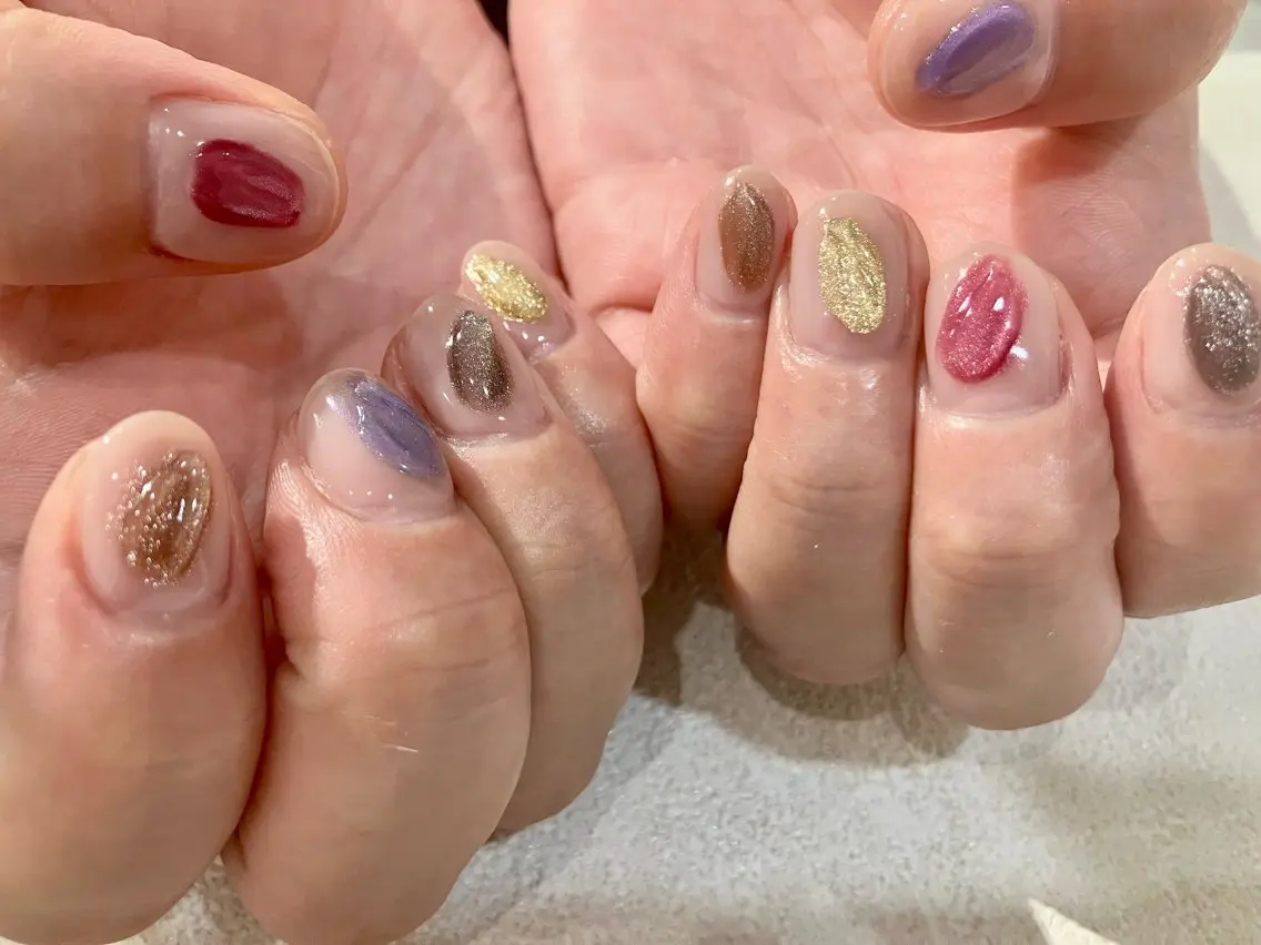 ネイル ニュアンスネイル ハンドネイル Noa新越谷 Makikoのネイルデザイン