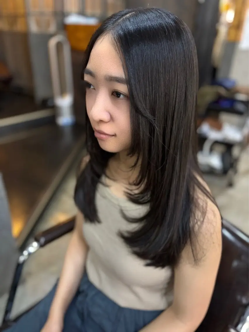 ロング 猪瀬 純子のヘアスタイル