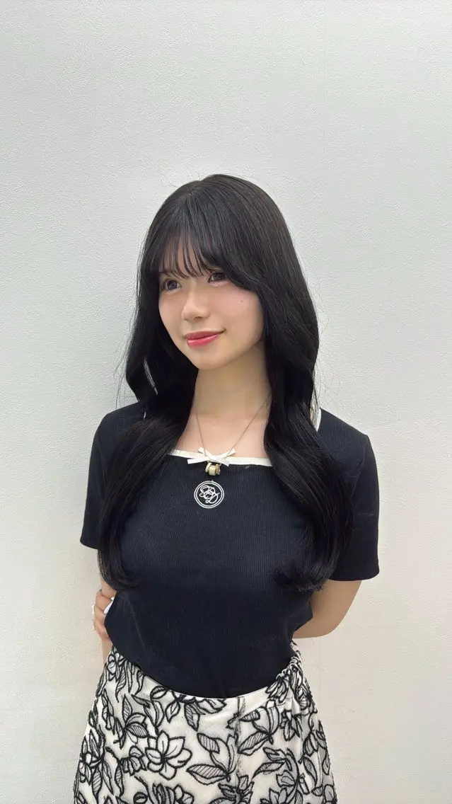 ロング カラー カット ヘアカラー 中韓レイヤー/ ブラウン🤎はやとのヘアスタイル