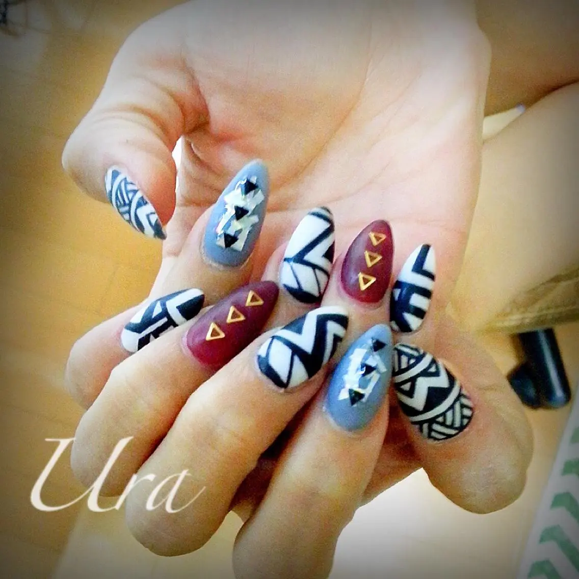 ネイル ボルドー UrakoNail 《nail》のネイルデザイン