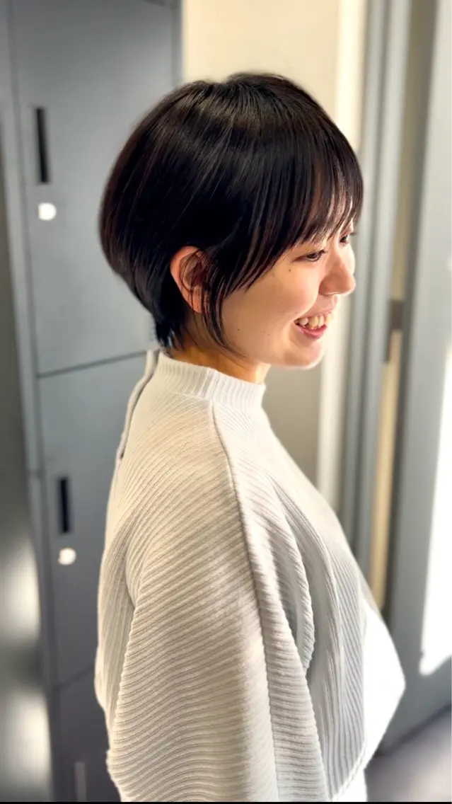ショート カラー ショートボブ ボブ ショートヘア 表参道【髪質改善】 宮嶋勇太のヘアスタイル