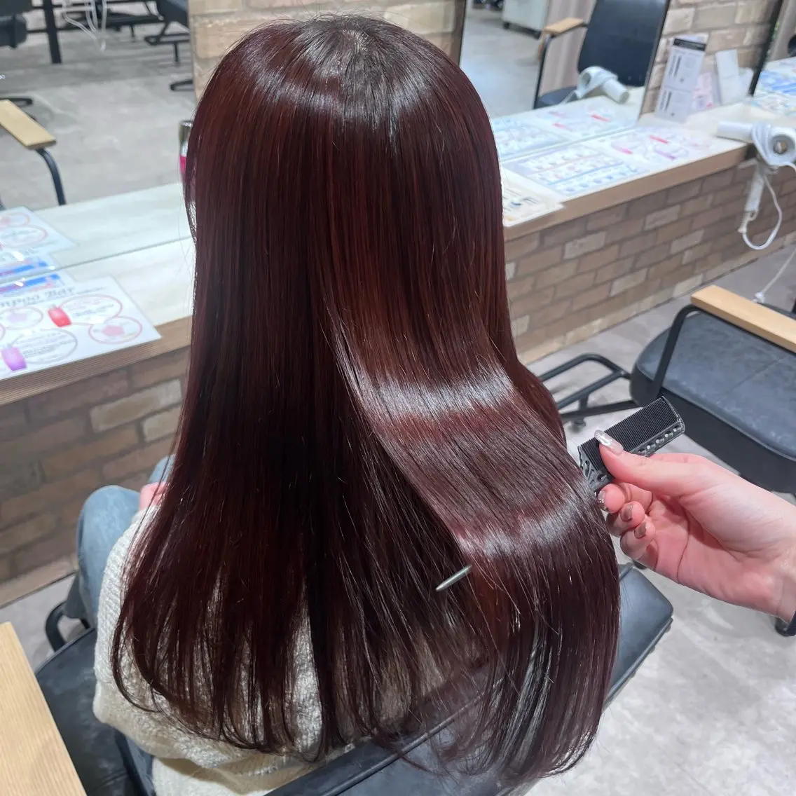 ロング カラー ヘアカラー トリートメント 🩶レイナ🩶 color/nailのヘアスタイル