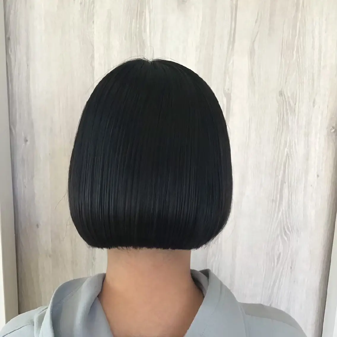 ミディアム ボブ 似合わせカット カット ヘッドスパ グラスヘアー石垣 渕 七海のヘアスタイル