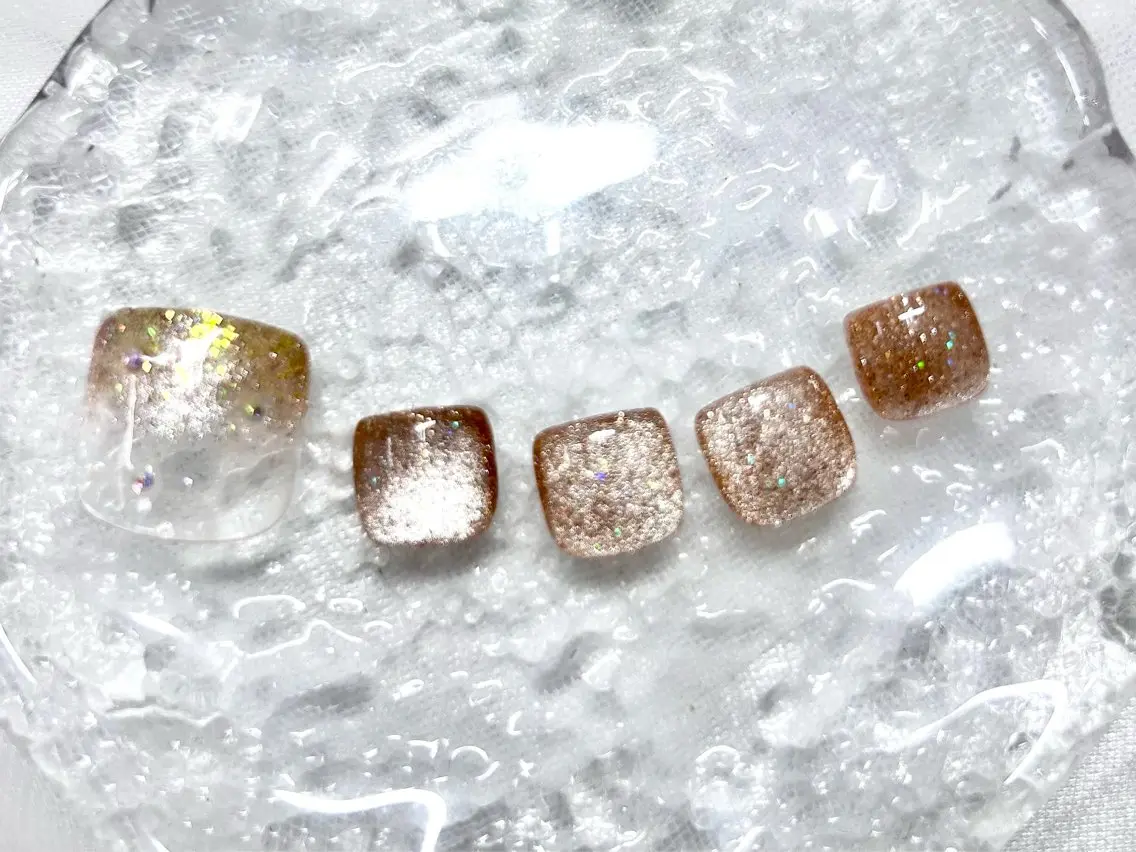 ネイル アートネイル フットネイル ジェルネイル ニュアンスネイル パラジェル Nail Neige🐈🌙のネイルデザイン