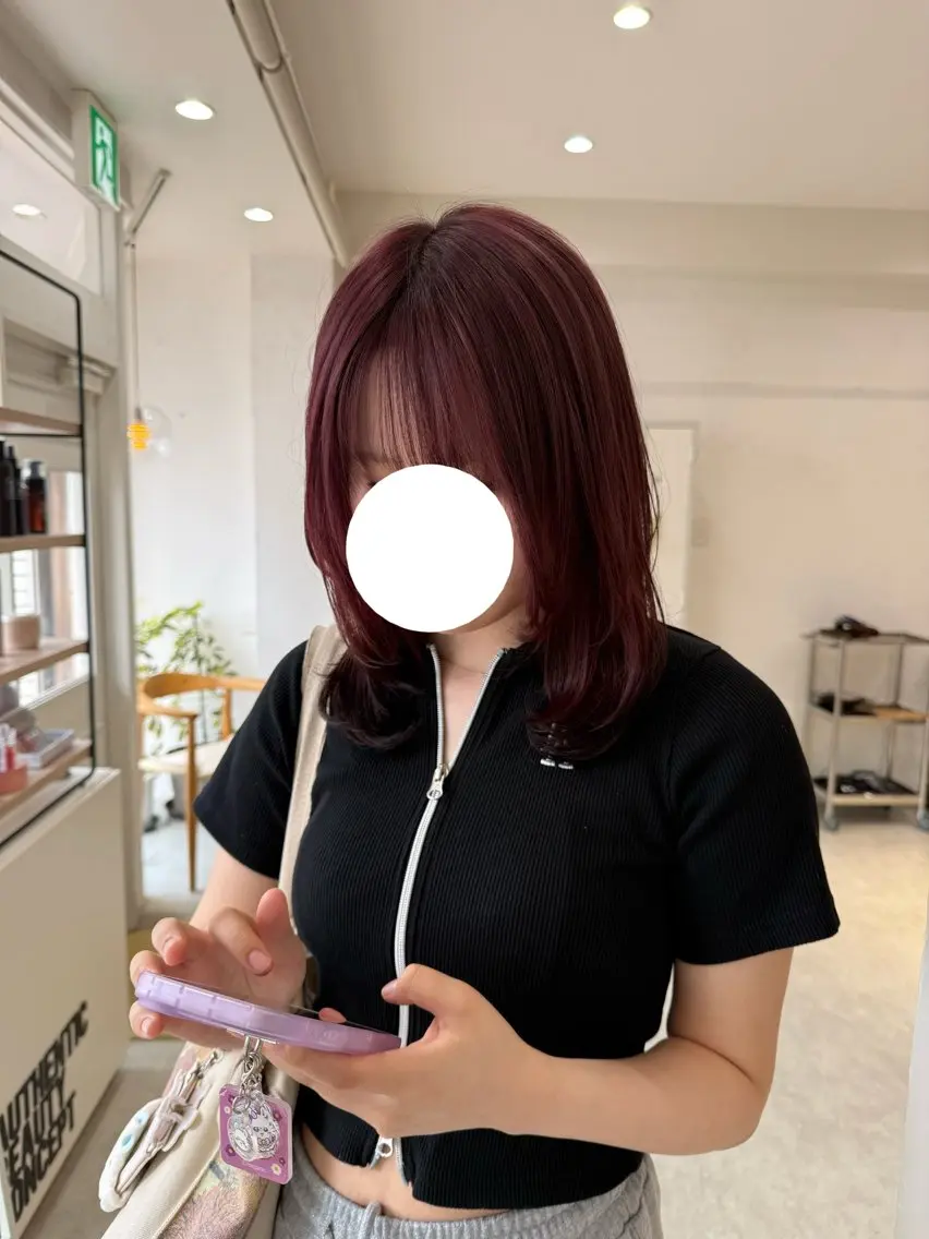 ミディアム sola/ haremiのヘアスタイル