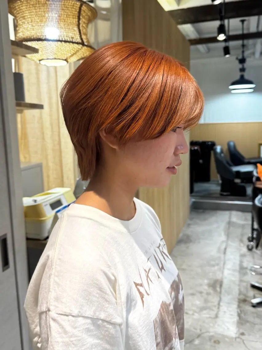 ショート カラー ヘアカラー 艶カラー 🩵NATSUKIのヘアスタイル