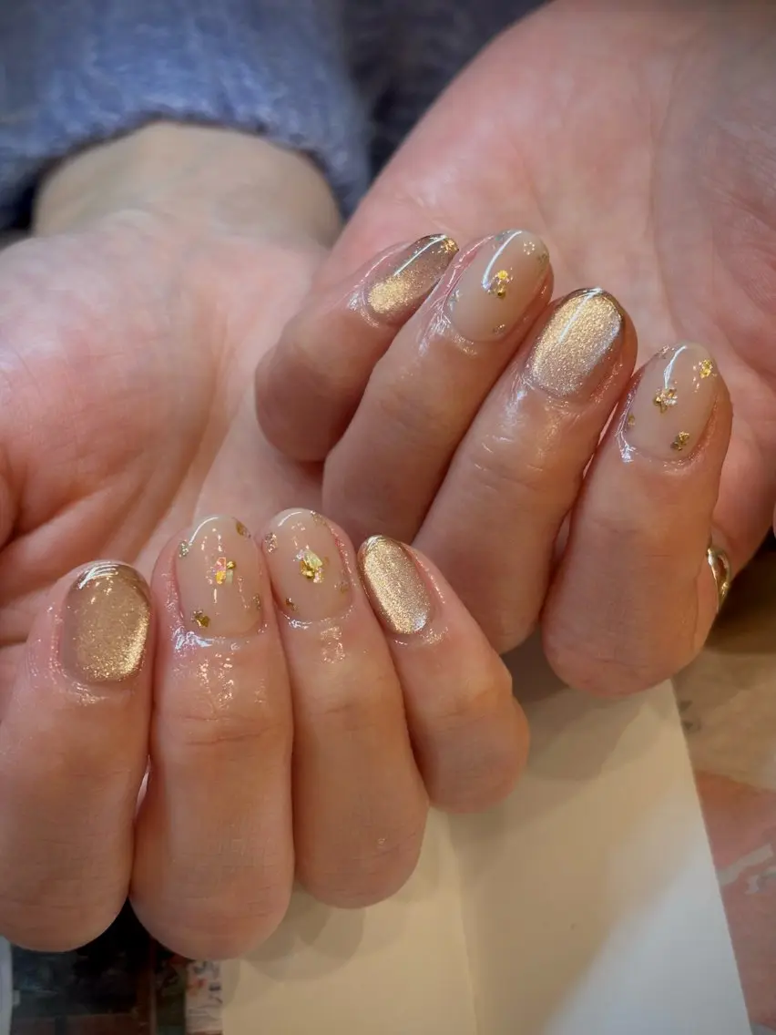 キッズ ネイル フットネイル ジェルネイル マグネットネイル ニュアンスネイル ワンカラーネイル illum hicariのネイルデザイン