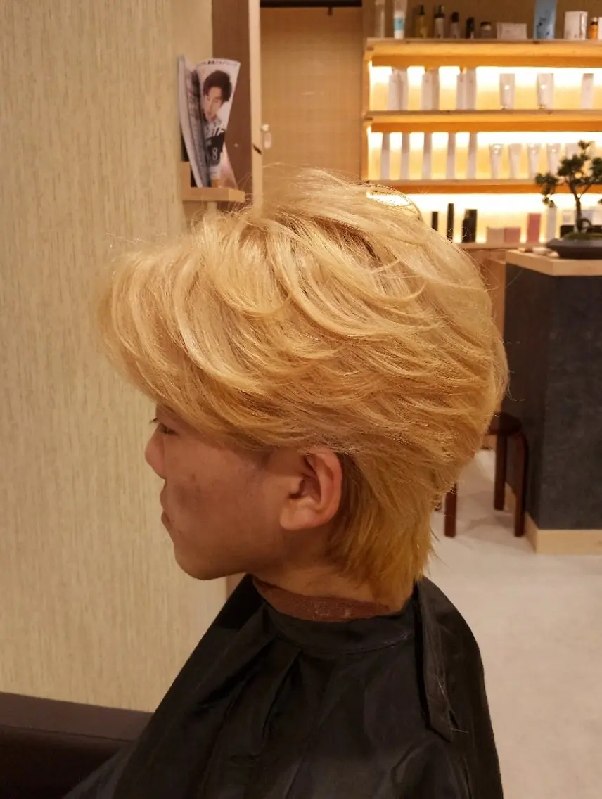 メンズ カット ヘアカラー トリートメント 【渋谷|髪質改善】 美女が沼るヘッドスパのヘアスタイル