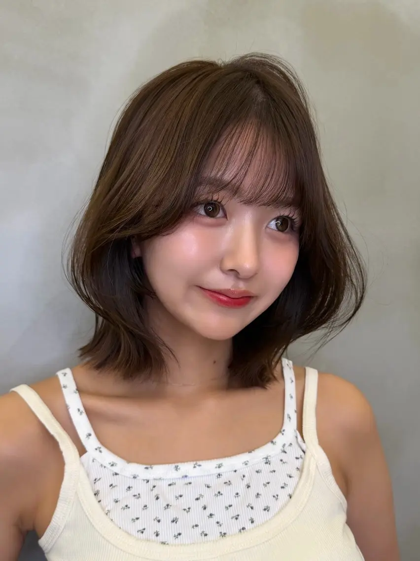 ミディアム カラー カット ヘアカラー トリートメント 🍀小川大輔🍀 ボブ/ブリーチ🥇のヘアスタイル