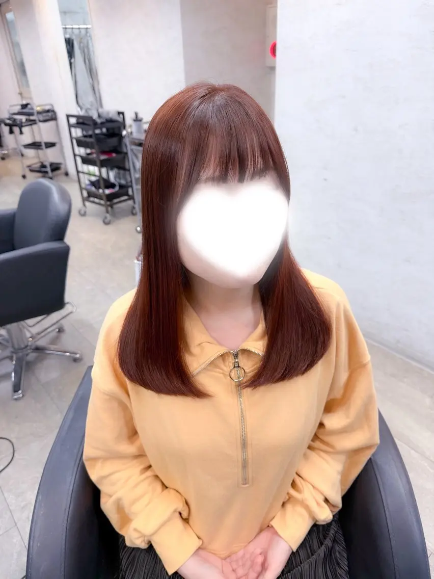 セミロング カラー カット トリートメント 🎀ヘアセット/艶髪 /はやしほのか🎀のヘアスタイル