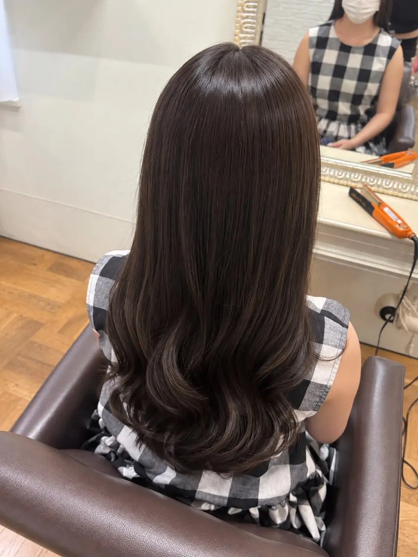 ロング カラー ヘアカラー トリートメント 南草津/カラーモデル /山田真緒のヘアスタイル