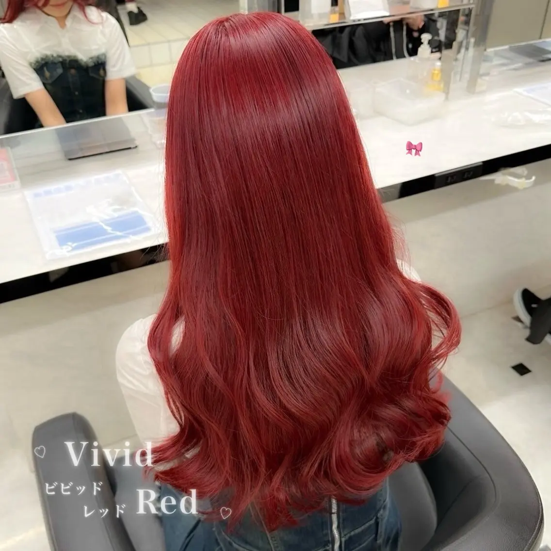ロング カラー カット ヘアカラー トリートメント ヘッドスパ 韓国風艶髪🎀 暖色カラー🤍のヘアスタイル