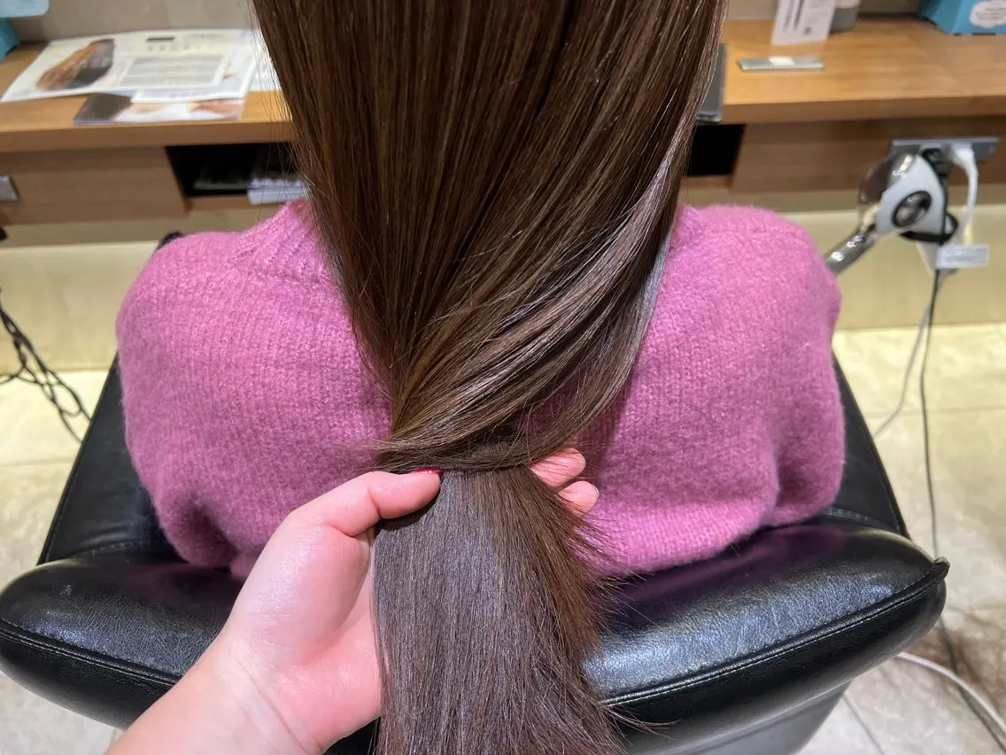 セミロング 🫧韓国ヘア 透明感 カラー🫧福田 楓のヘアスタイル