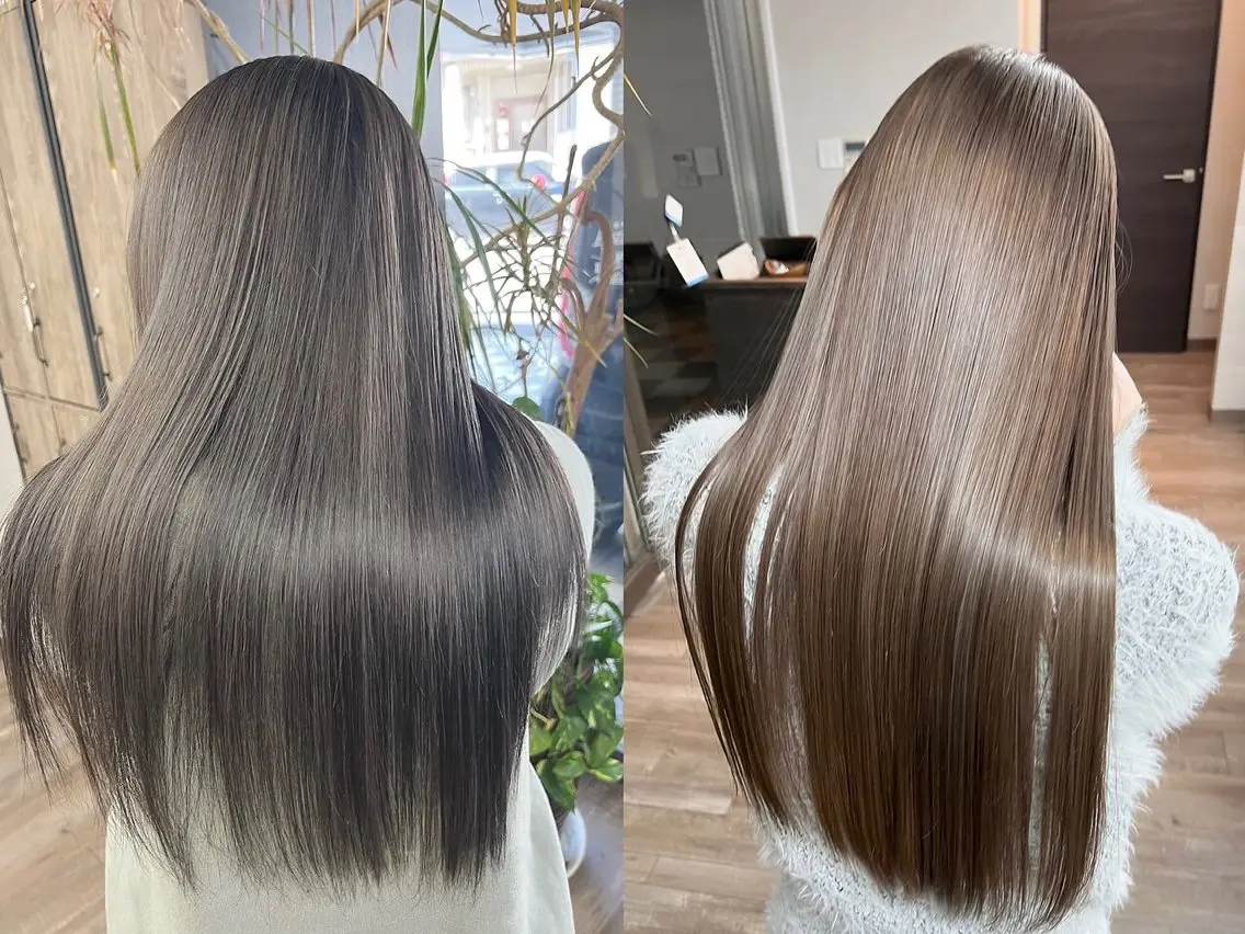 💎✨ 【透けるような透明感!】✨💎 🫧 長持ちカラーブリーチなしダブルカラーの写真