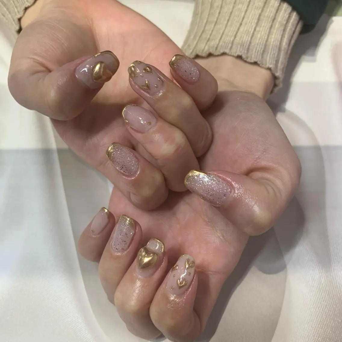 ネイル ハート マキノ ユイのネイルデザイン