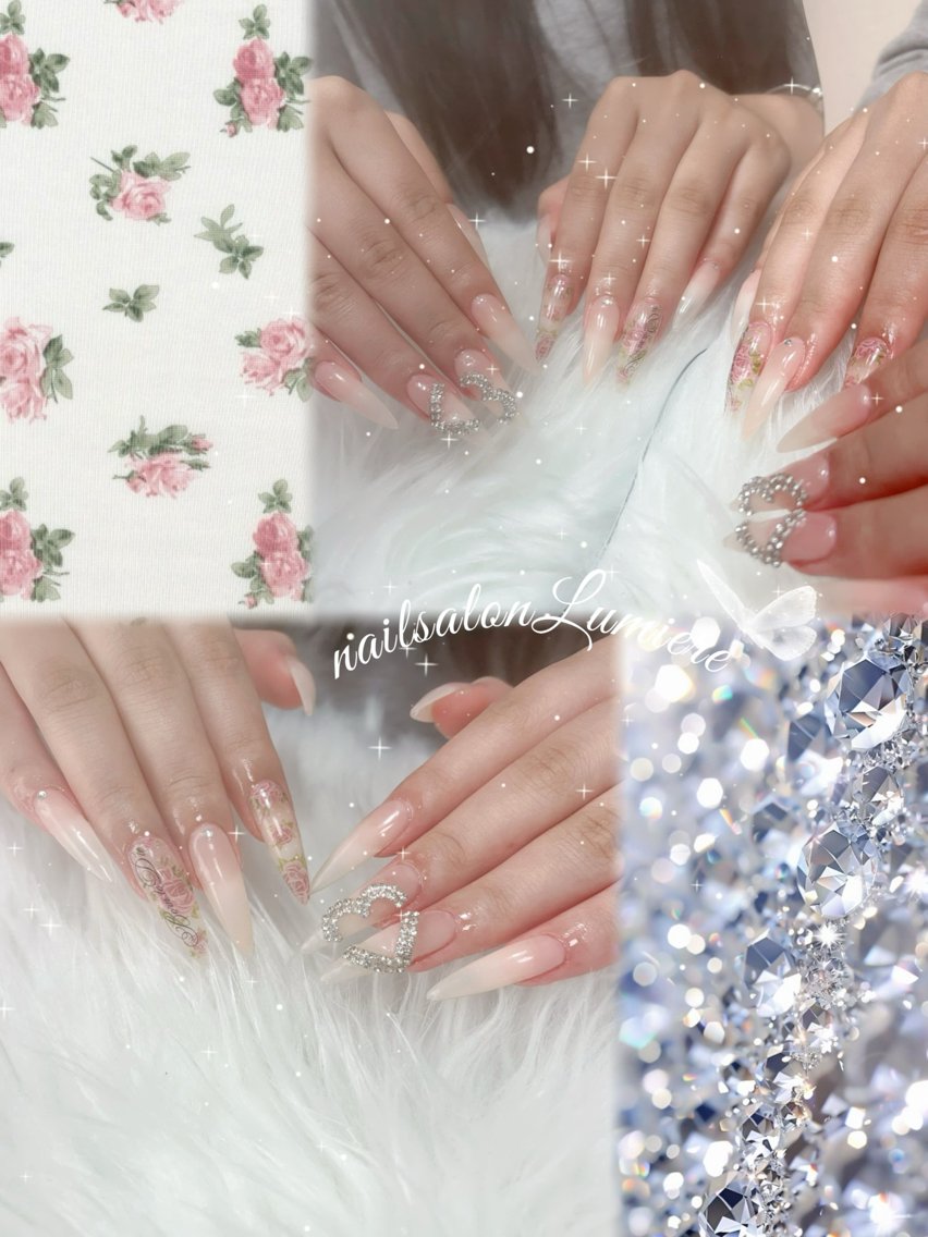 ロング ハンドネイル Hinari 🦋のネイルデザイン