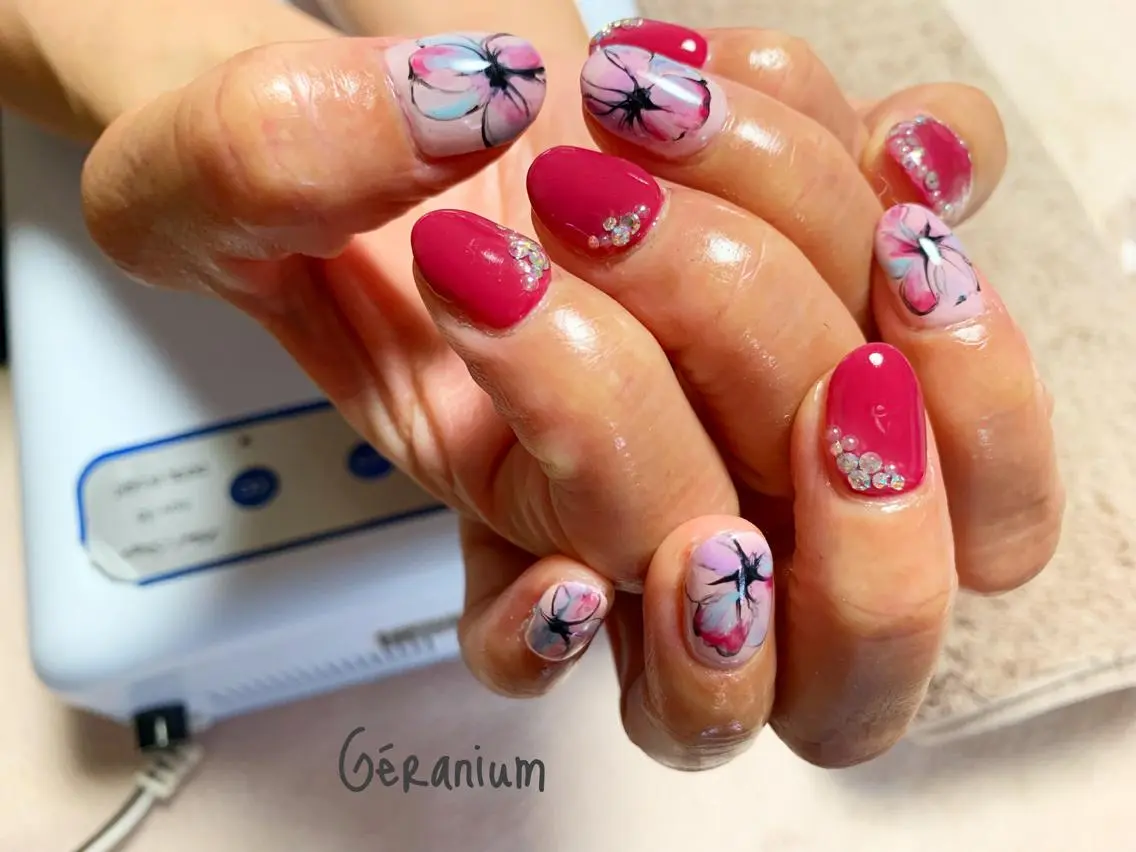ネイル アートネイル ハンドネイル GéRanium Harukaのネイルデザイン