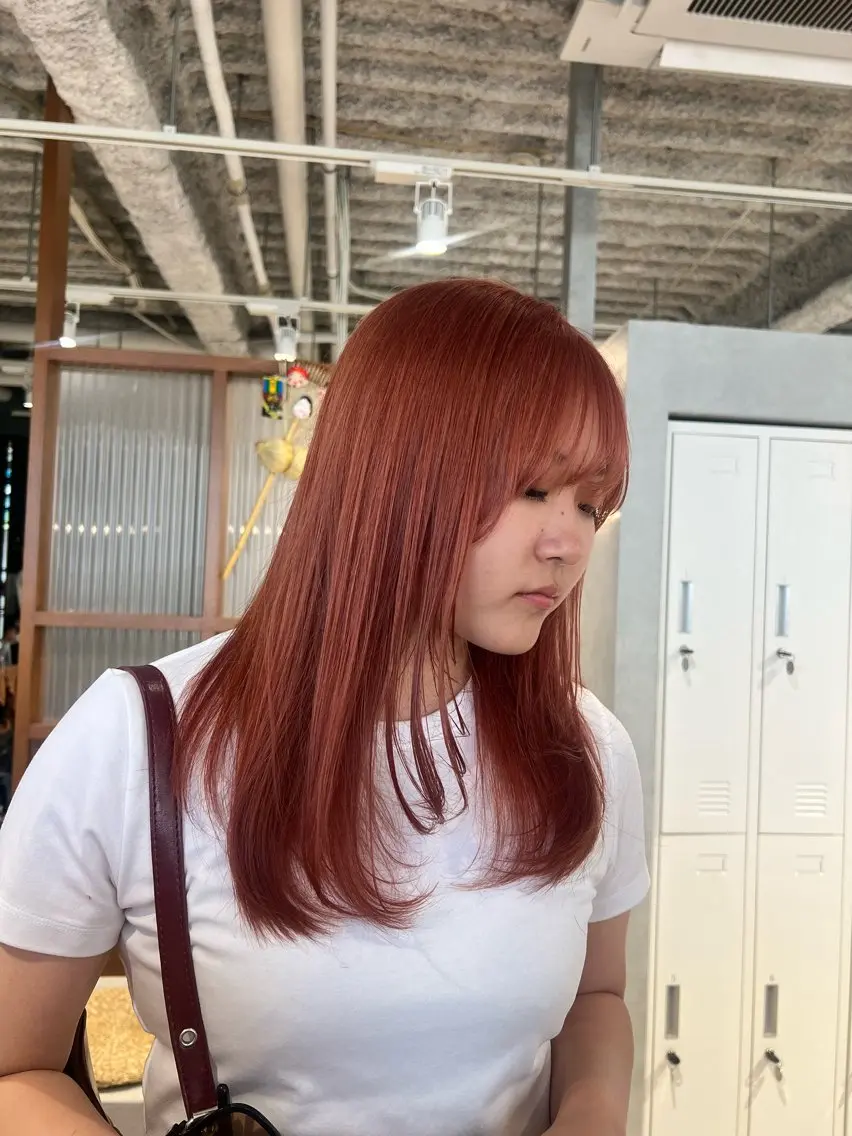 カラー カット ヘアカラー トリートメント 🎀夏秋/レイヤー/ 透明感カラー🎀のヘアスタイル