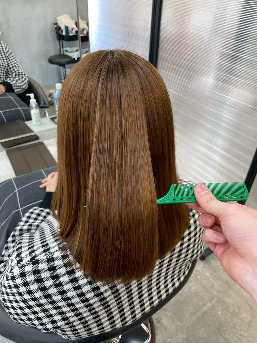 セミロング 縮毛矯正 縮毛矯正 トリートメント メンズ指名No.1 ✂︎松本明日翔のヘアスタイル