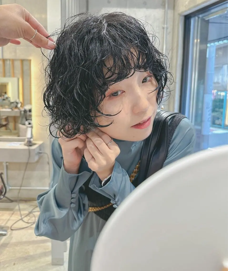 ショート パーマ 伊藤 壮尭のヘアスタイル