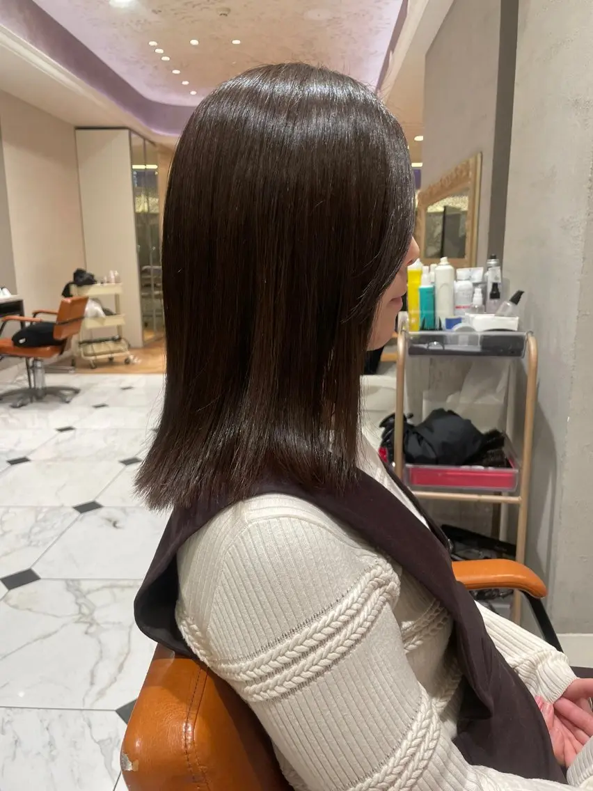 ミディアム カラー 松田 響のヘアスタイル