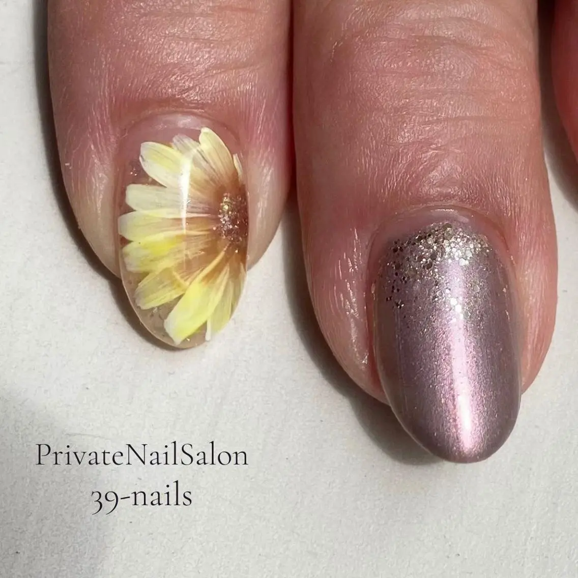 ネイル ジェルネイル ニュアンスネイル オフィスネイル パラジェル 夏ネイル 39-nails EharaMikuのネイルデザイン