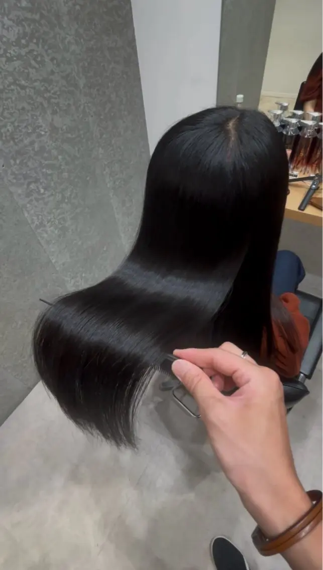 セミロング 髪質改善 トリートメント 髪質改善ヘアケア 艶髪特化/上田のヘアスタイル