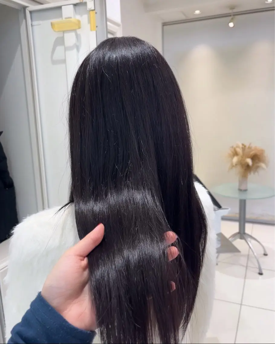 カラー 透明感カラー ディープラベンダー ラベンダーカラー カット ヘアカラー 韓国･ワンホンヘア linon🐈‍⬛のヘアスタイル