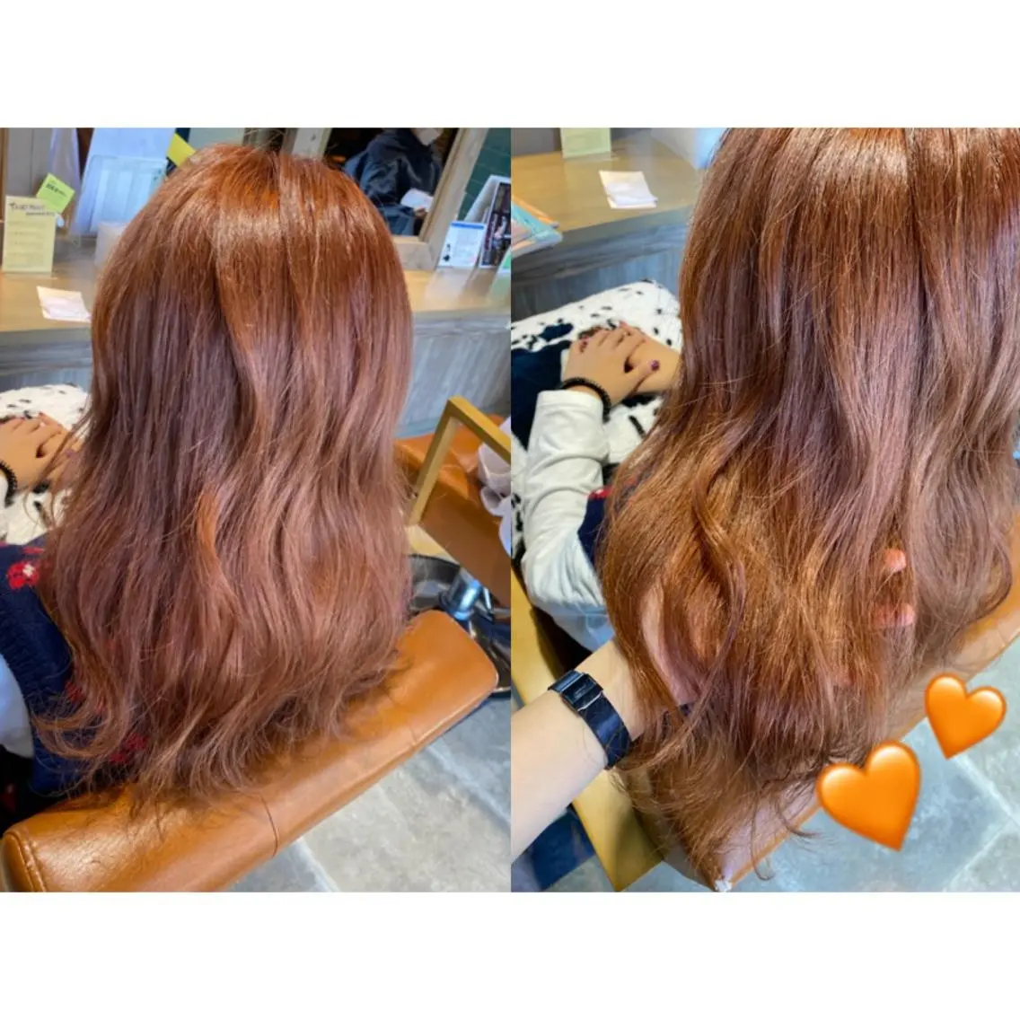 カラー ブリーチ カット ヘアカラー トリートメント 🩵盛れる顔周りヘア EMI🩵のヘアスタイル
