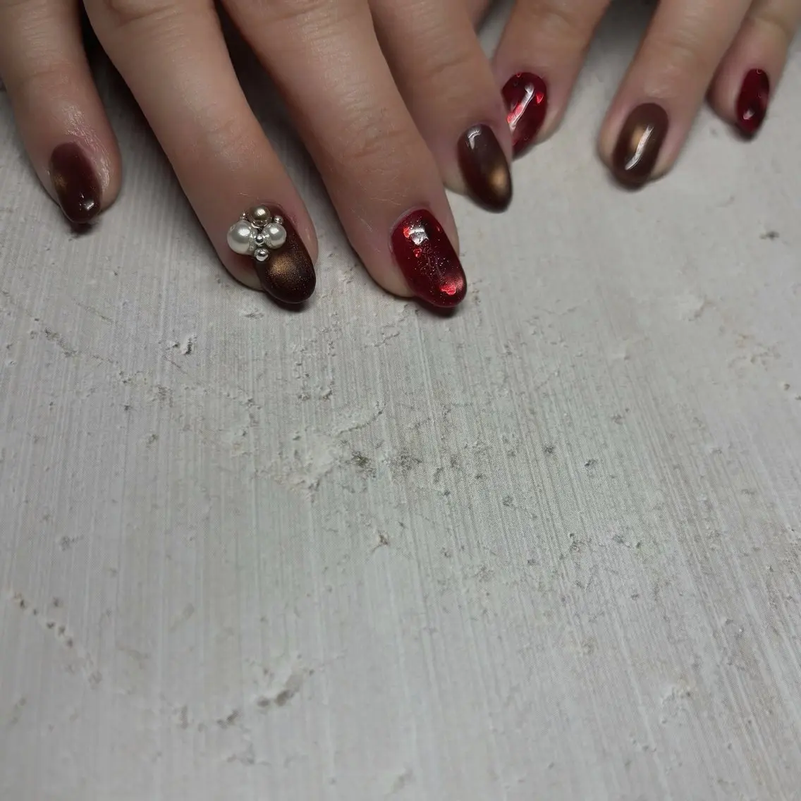 ネイル マグネットネイル ハンドネイル K. nailのネイルデザイン