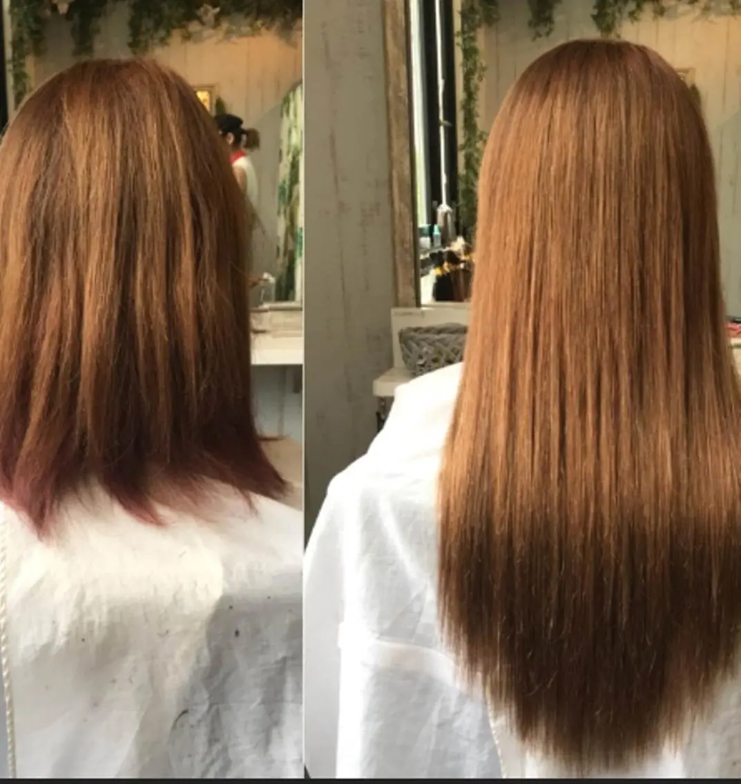 カラー ヘアアレンジ 大阪レミーエクステ チビ編み込みのヘアスタイル