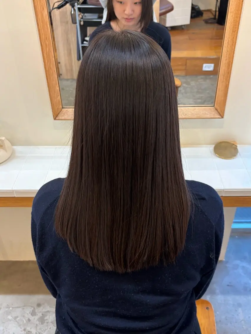 ロング カラー 透明感/暖色カラー ミウのヘアスタイル