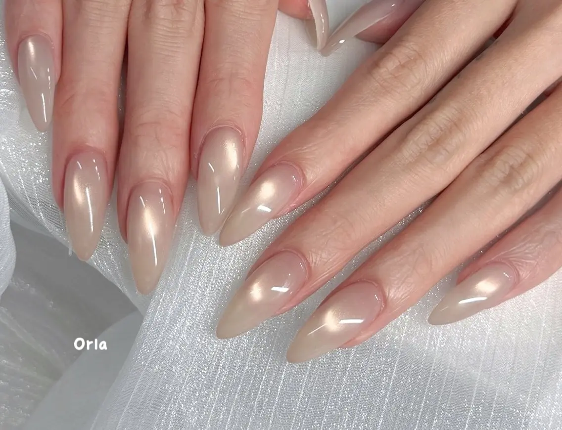 ロング 韓国風ヘア ハンドネイル Orla nail salonのネイルデザイン
