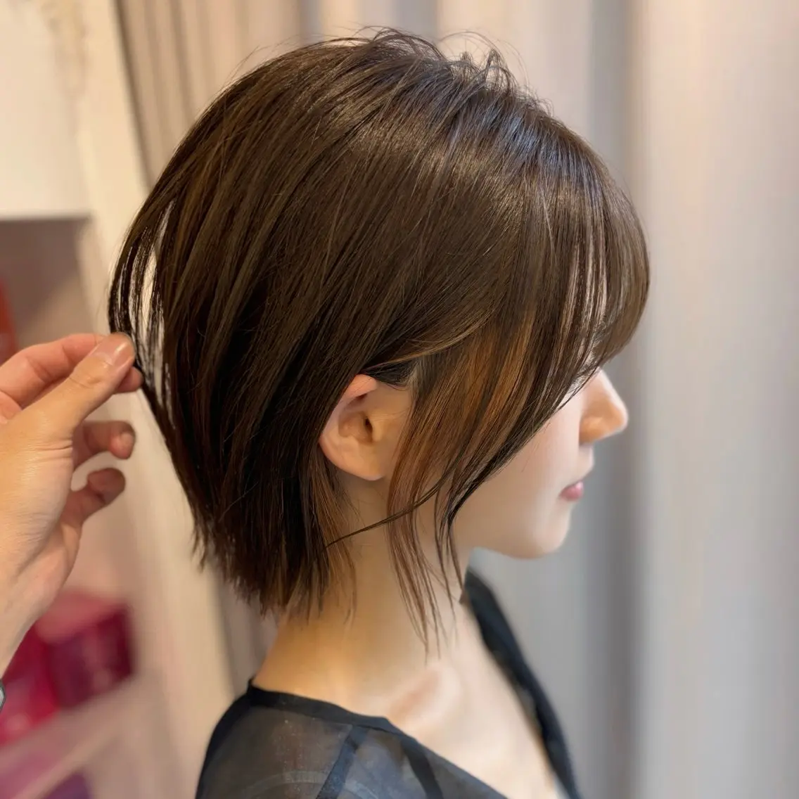 ミディアム カラー カット ヘアカラー トリートメント ショートカット/レイ ヤーヘア🍀坂本大樹のヘアスタイル