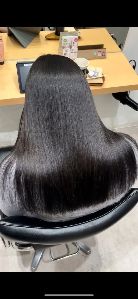 セミロング カラー アクアカラー 髪質改善 トリートメント カット ヘアカラー トリートメント 髪質改善ヘアケア 艶髪特化/上田のヘアスタイル