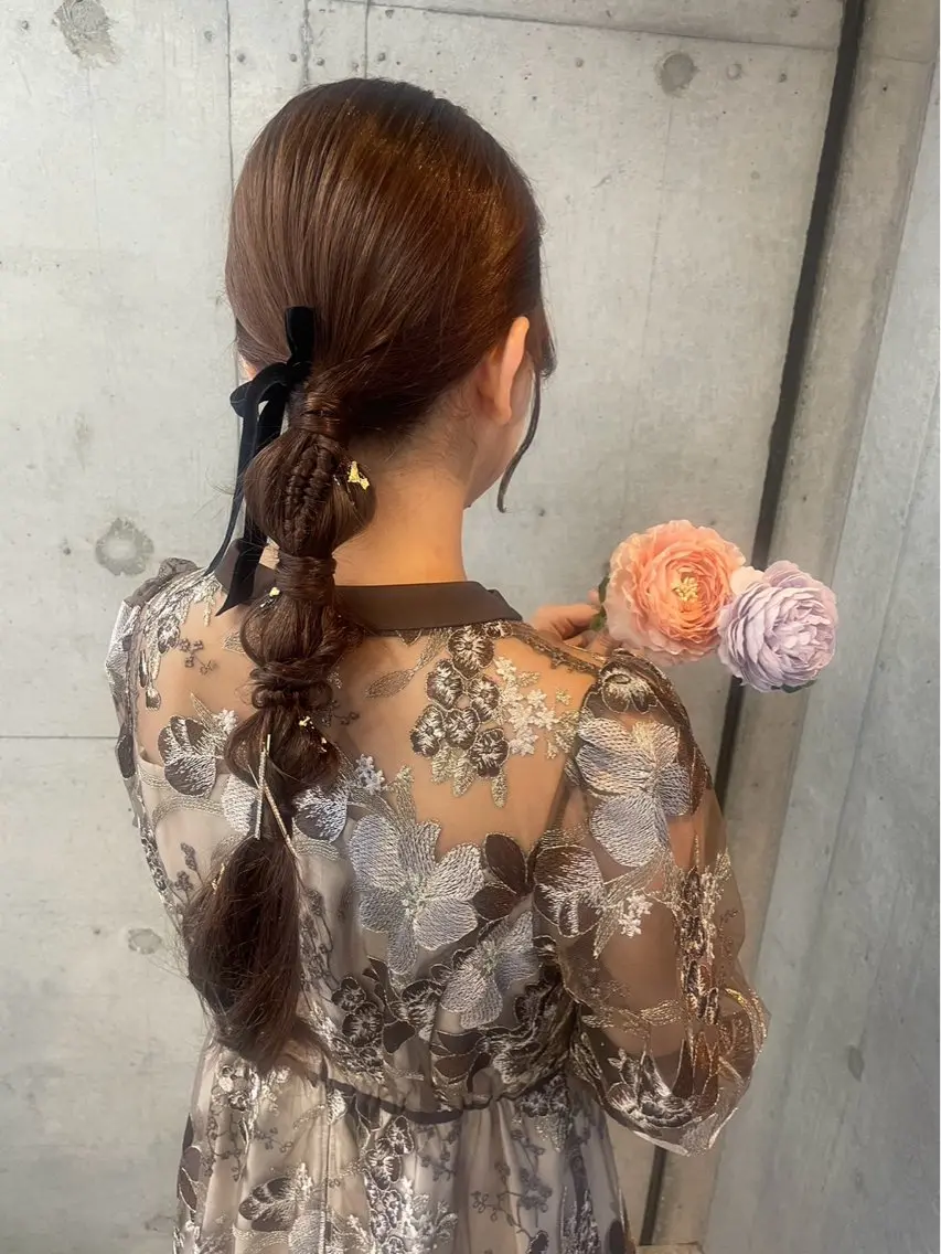ロング ヘアアレンジ 美髪× ヘアセット✨Araiのヘアスタイル
