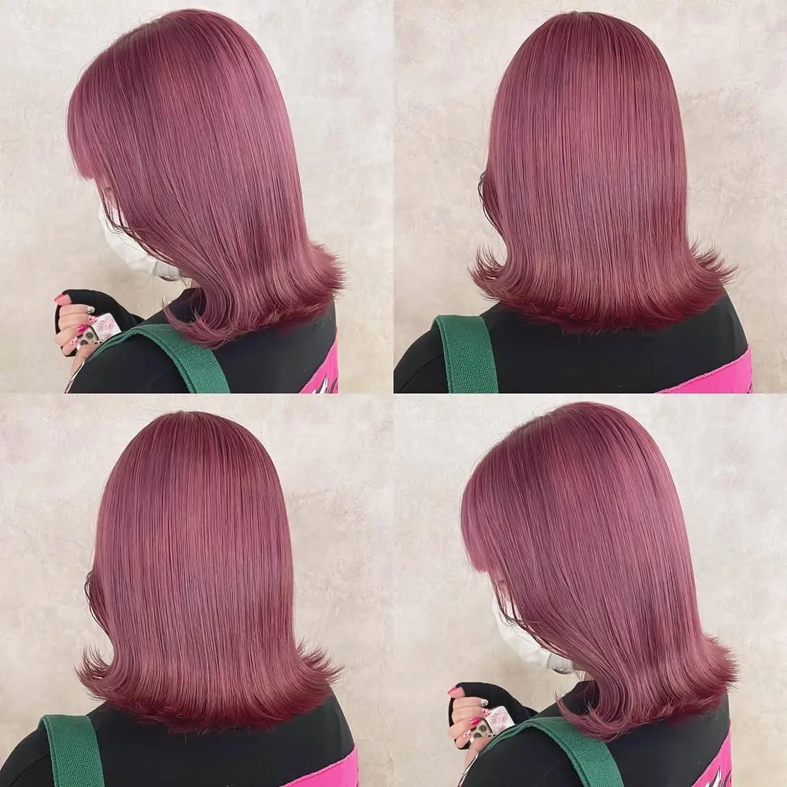 カラー ラベンダーカラー ピンクカラー ローズカラー ヘアカラー トリートメント 渋谷:インナーカラー ／🍒エリカ🍒のヘアスタイル