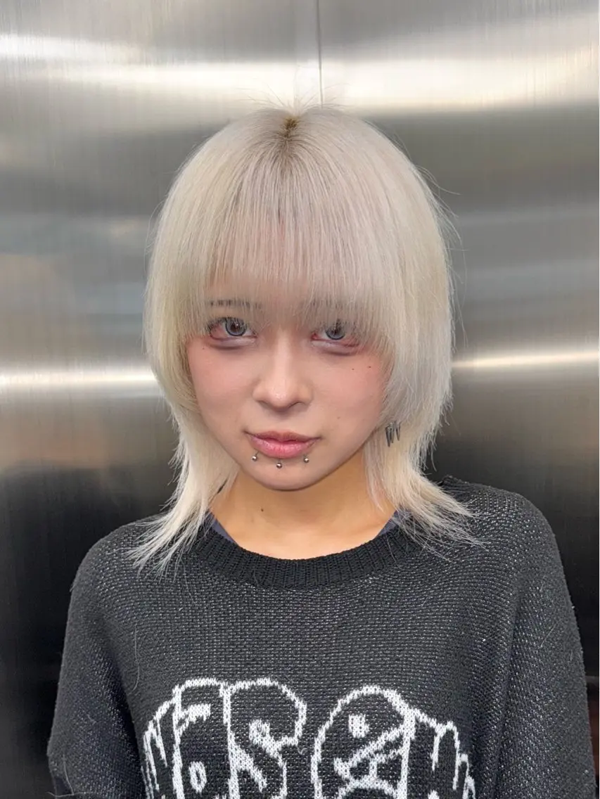 ミディアム カラー ブリーチ ダブルカラー トリートメント ❤️‍🔥池袋 / shu❤️‍🔥のヘアスタイル