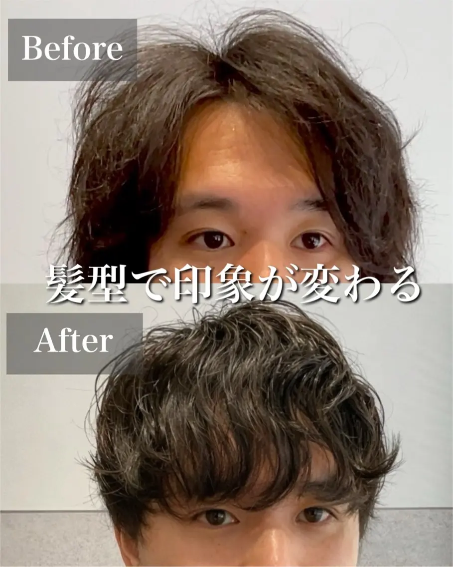 ミディアム メンズ マッシュ カット パーマ メンズ特化🌿 minamiのヘアスタイル