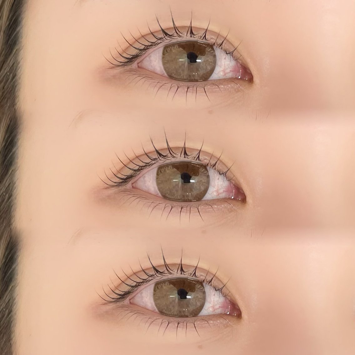 マツエク・マツパ 束感まつ毛 ナチュラル 下まつげエクステ 一重×まつ毛パーマ eyelist ゆきのマツエク・マツパデザイン