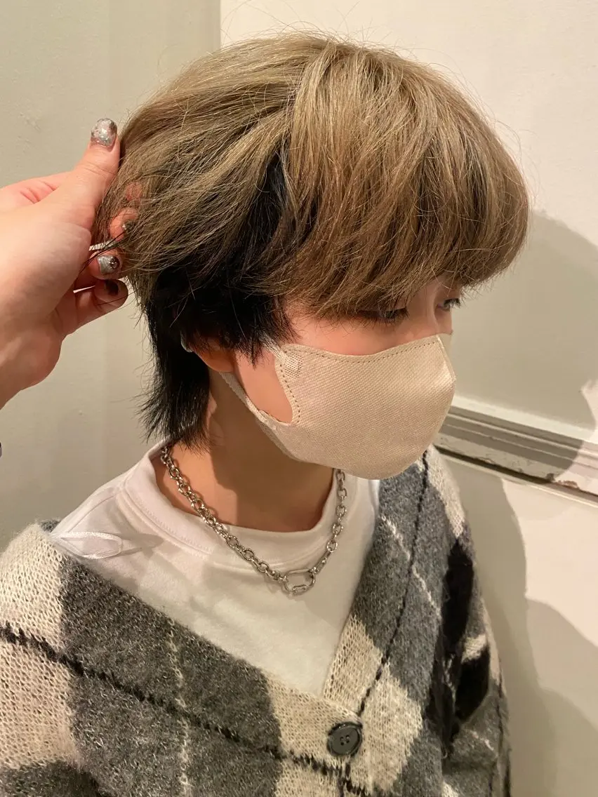 ショート カラー ヘアカラー トリートメント ワタナベ イオリ🧼のヘアスタイル