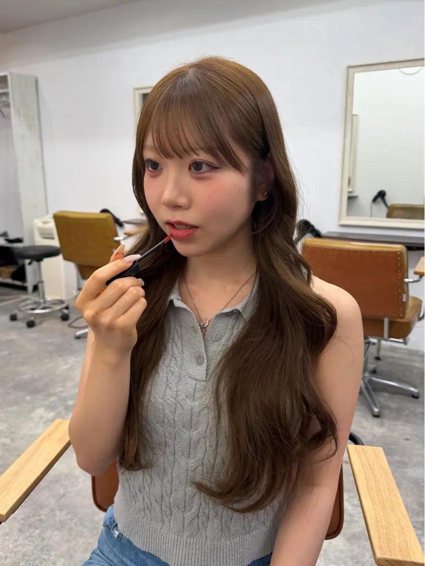 ロング カラー ヘアカラー 金澤 希空のヘアスタイル