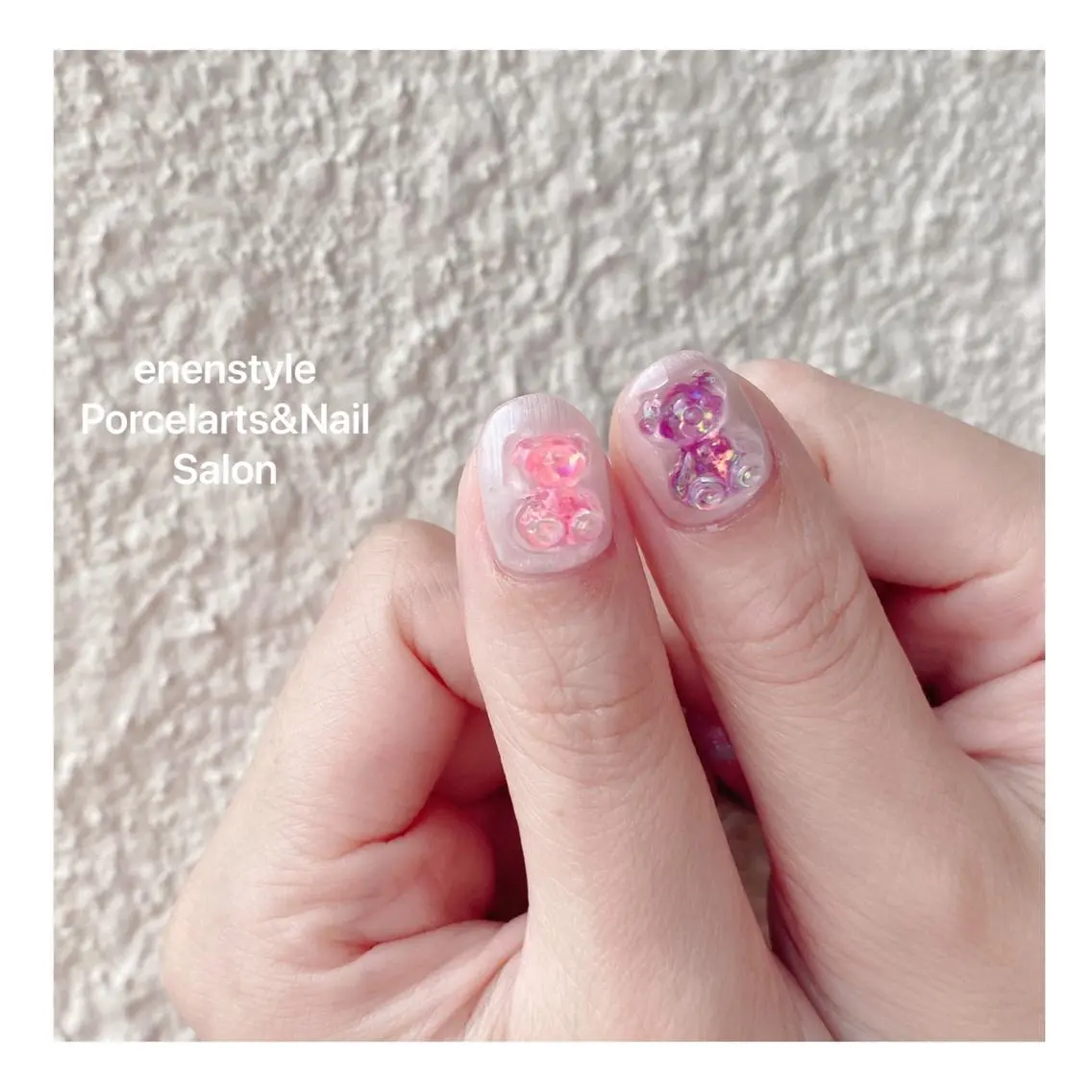 ミディアム ネイル 🐾enen style 🐾のネイルデザイン