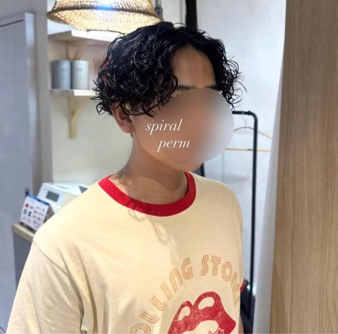 パーマ メンズ カット パーマ 艶カラー 🩵NATSUKIのヘアスタイル