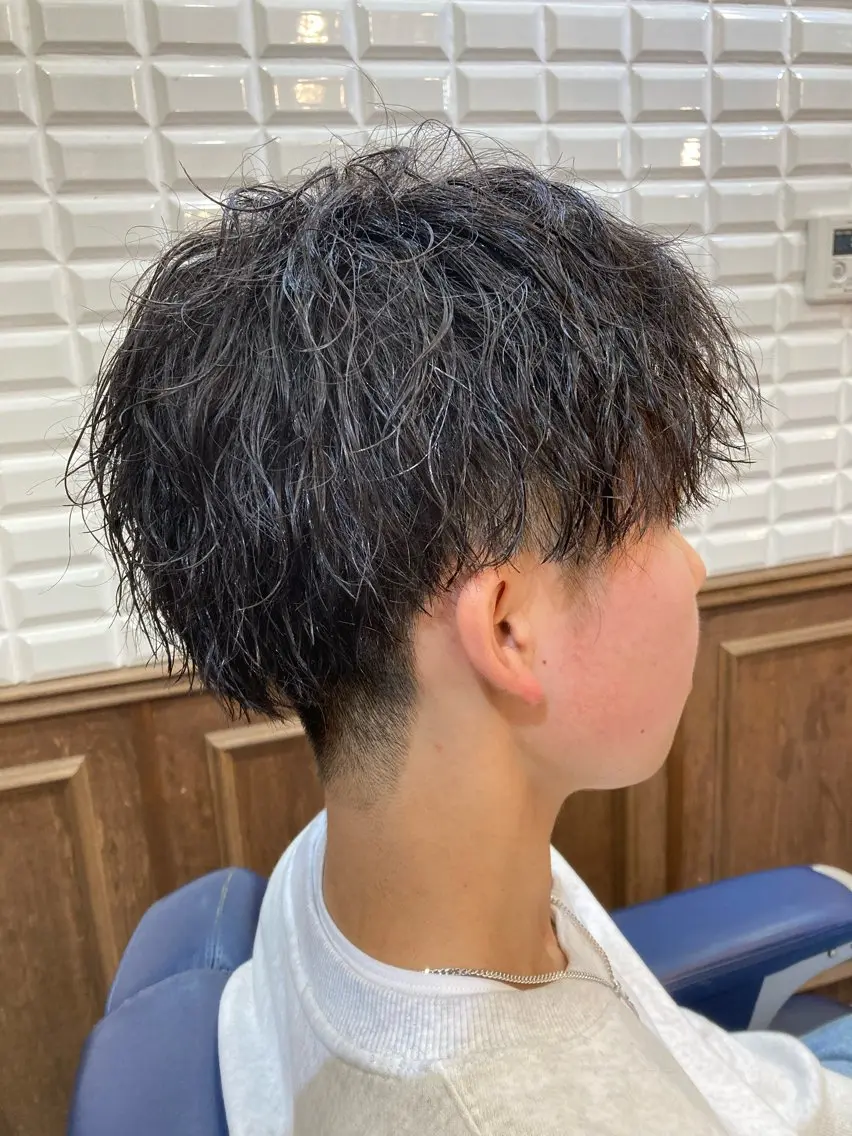 ミディアム メンズ ルピナス中田店長 山口大地のヘアスタイル