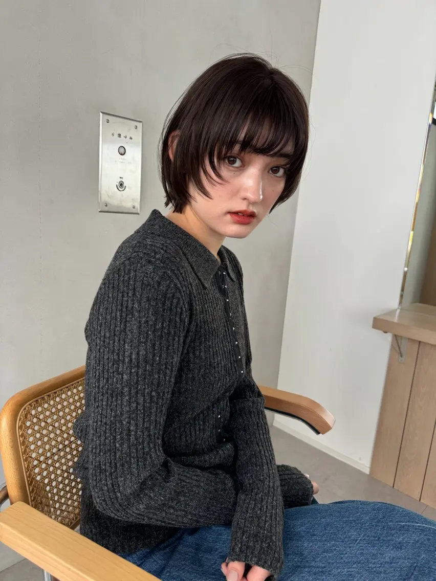 ミディアム カット ヘアカラー 透明感カラー/似合わ せカット/大島実加永のヘアスタイル